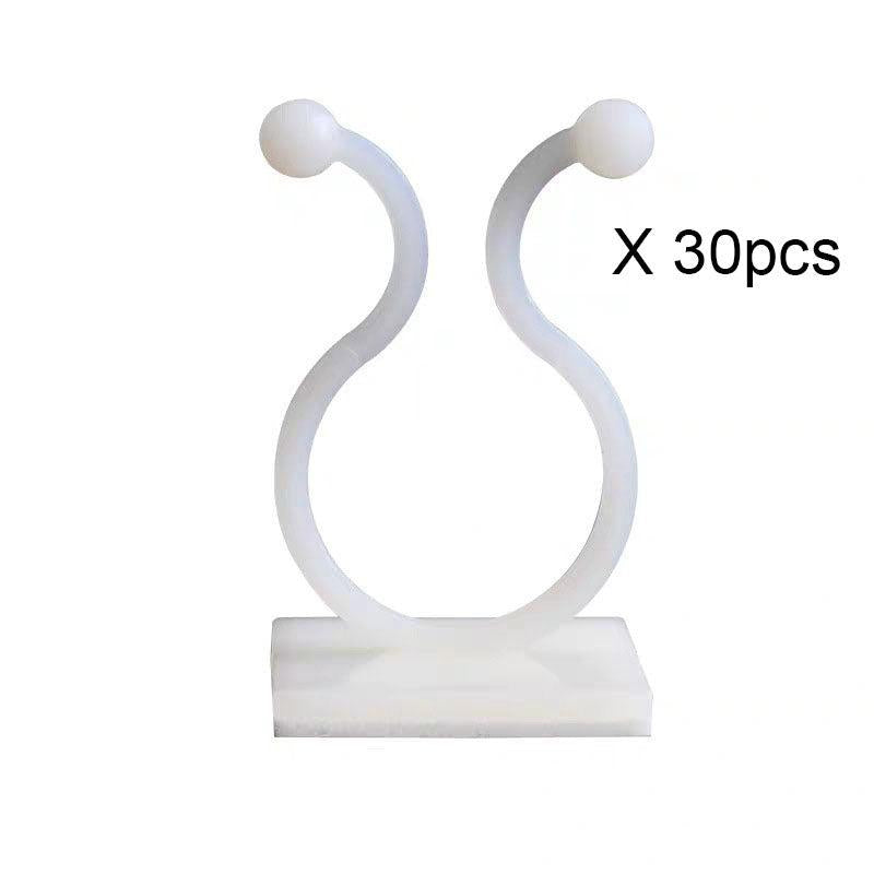 30pcs Self Adhesive Plant Climbing Wall Fasteners Hooks for Garden