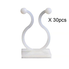 30pcs Self Adhesive Plant Climbing Wall Fasteners Hooks for Garden