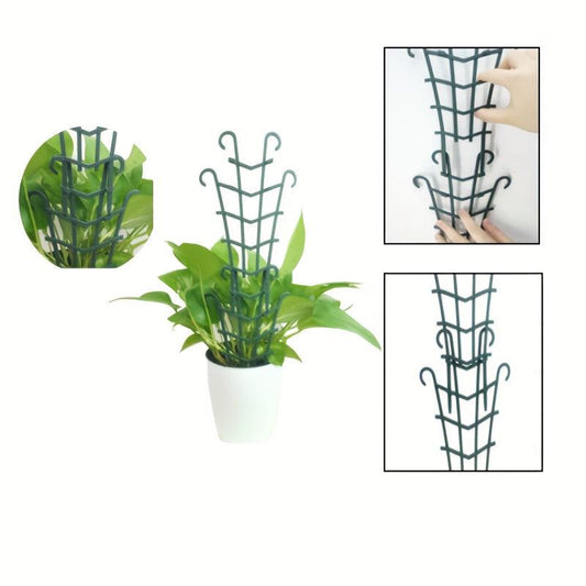 4pcs Mini Garden Trellis for Climbing Plants - Stackable Plant Support