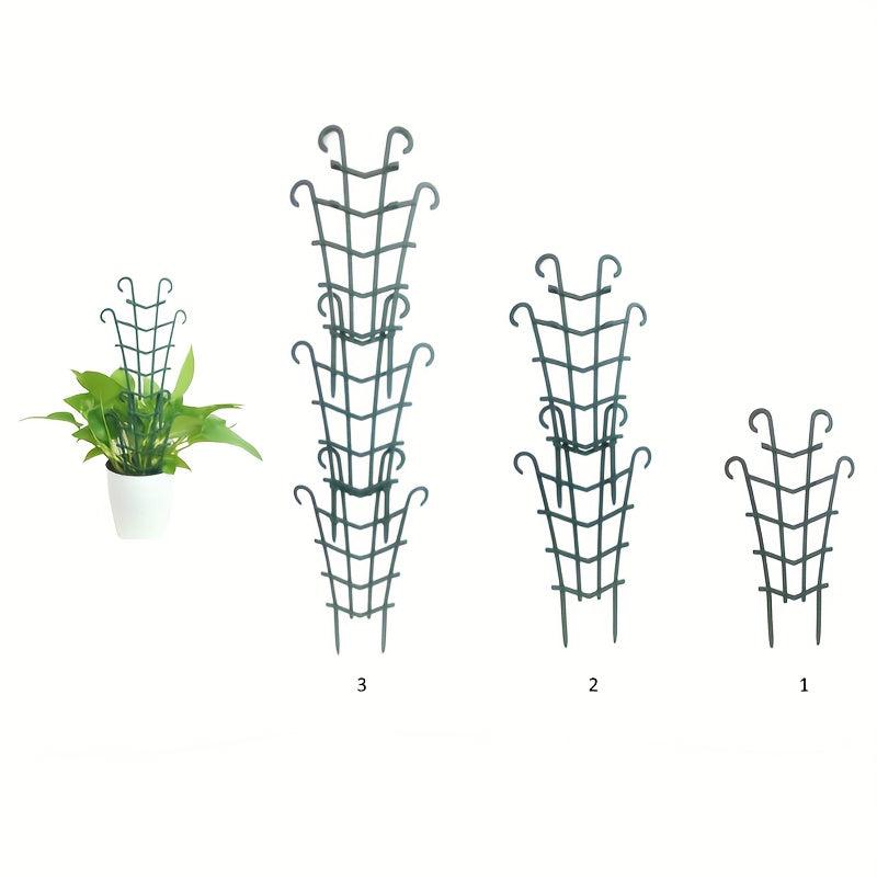 4pcs Mini Garden Trellis for Climbing Plants - Stackable Plant Support