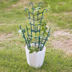 4pcs Mini Garden Trellis for Climbing Plants - Stackable Plant Support