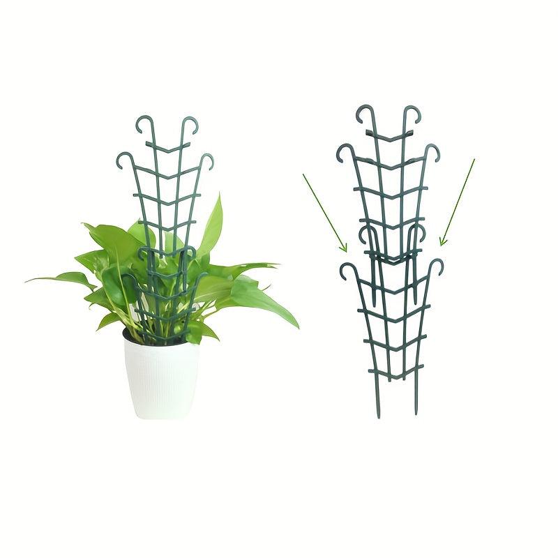 4pcs Mini Garden Trellis for Climbing Plants - Stackable Plant Support