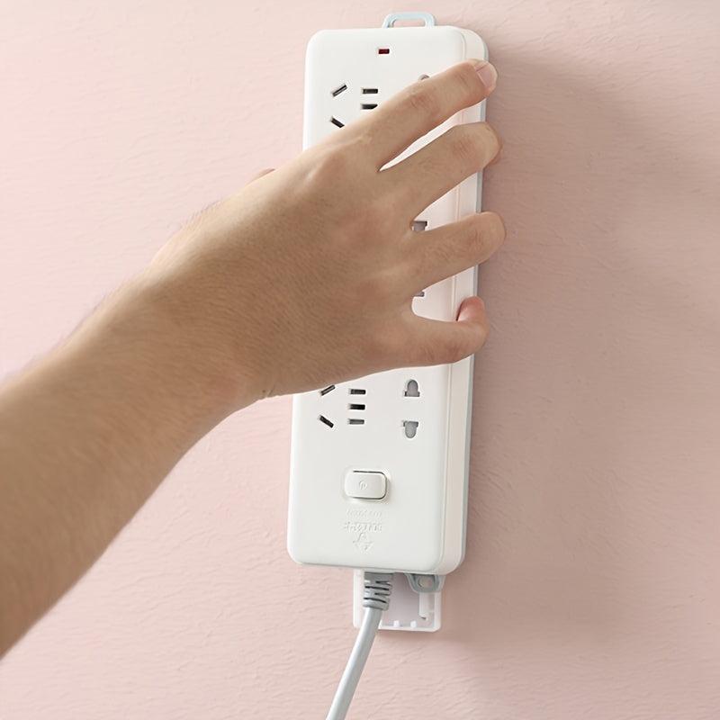 Plug Fixing Device Wall Mounted No Marks No Punching Wire Buckle