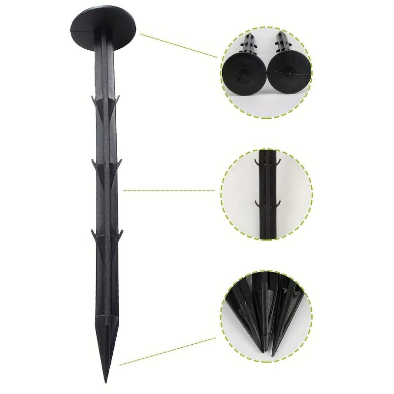20pcs Landscape Plastic Stakes Ground Nail Yard Garden Stakes