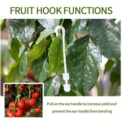 50pcs Vegetable Fruit Support J Hooks Tomato Support J Hooks Vegetable Clips