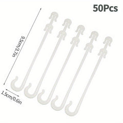 50pcs Vegetable Fruit Support J Hooks Tomato Support J Hooks Vegetable Clips