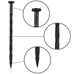 20pcs Landscape Edging Garden Border Lawn Stakes Spiral Pegs Spike 14