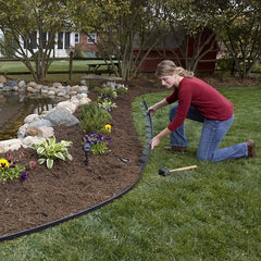 20pcs Landscape Edging Garden Border Lawn Stakes Spiral Pegs Spike 14