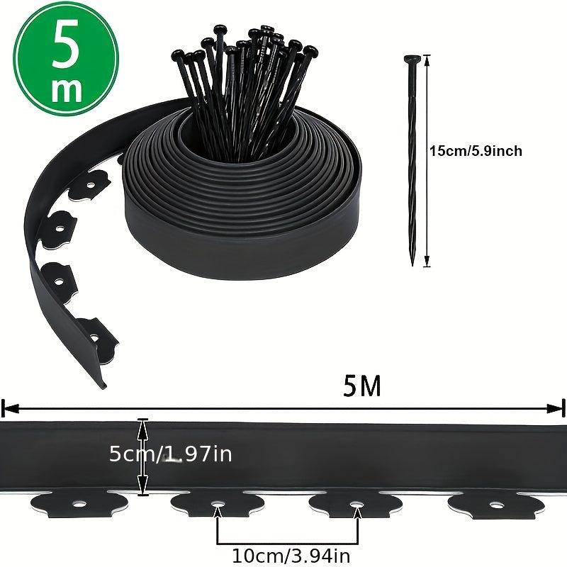 20pcs Landscape Edging Garden Border Lawn Stakes Spiral Pegs Spike 14