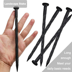 20pcs Landscape Edging Garden Border Lawn Stakes Spiral Pegs Spike 14