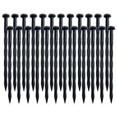 20pcs Landscape Edging Garden Border Lawn Stakes Spiral Pegs Spike 14