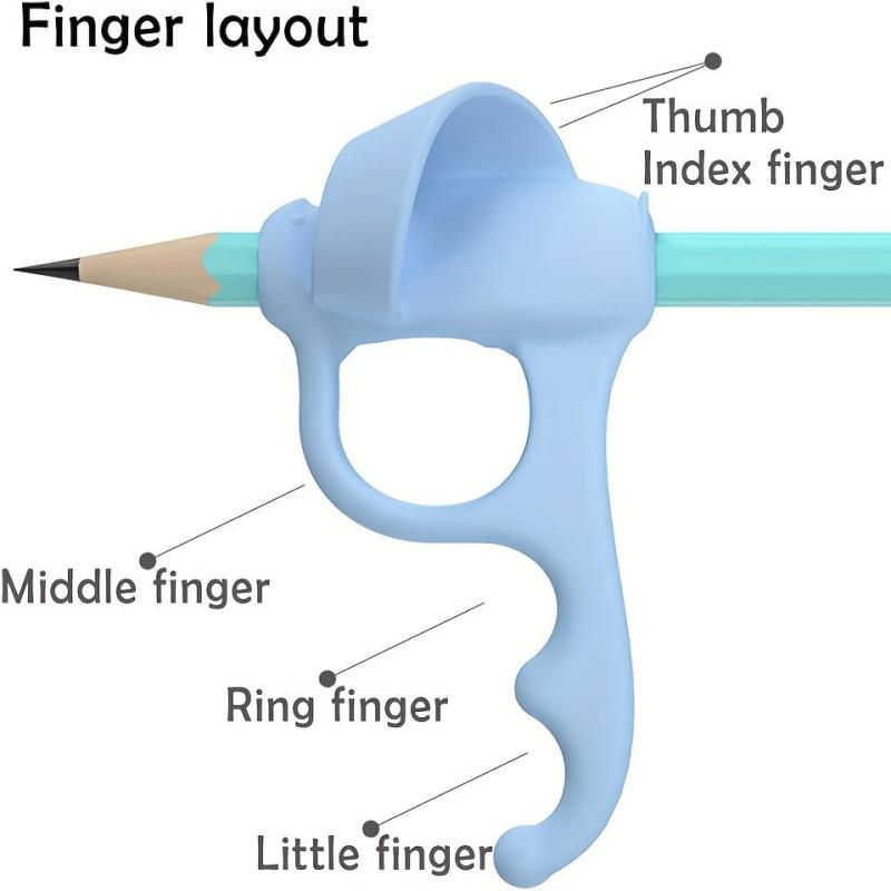 4 Pencil Grips Trainer Left & Right Handwriting Aid Correction Tool