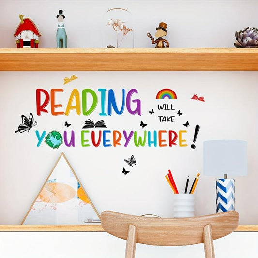 Inspirational Reading Wall Stickers Study Home Decor