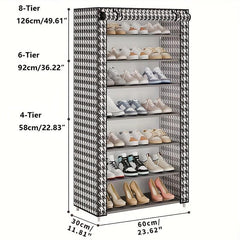 Large Shoe Rack for Home Office Storage Easy Installation Dormitory Shoe Storage