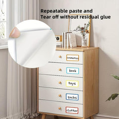 6pcs Erasable Memo Pad Self adhesive Drawer Sticker