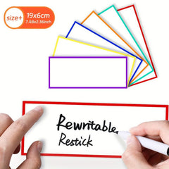 6pcs Erasable Memo Pad Self adhesive Drawer Sticker