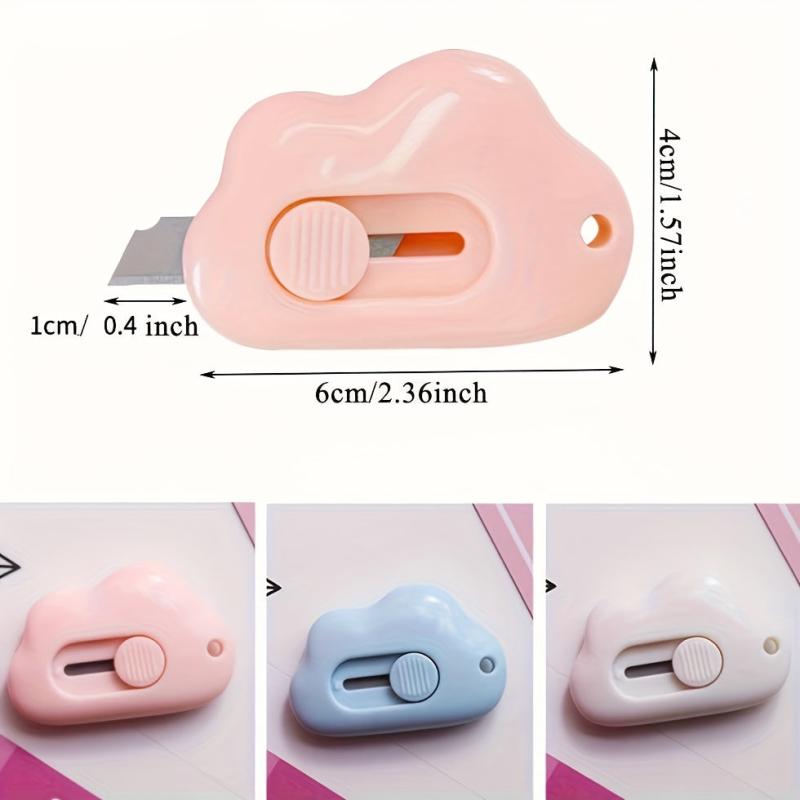 Mini Retractable Utility Box Cutter Colorful Pocket Knife for Crafts