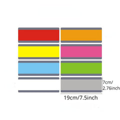 8pcs Dyslexia Help Reading Strips: Highlight Strips, Colored Overlays, Bookmarks