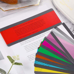 8pcs Dyslexia Help Reading Strips: Highlight Strips, Colored Overlays, Bookmarks