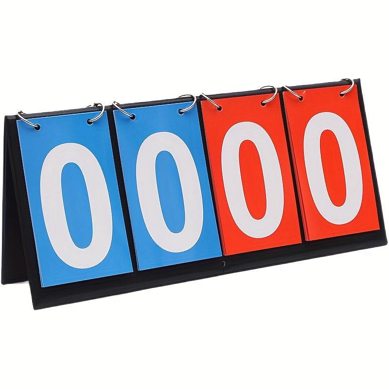 4-in-1 Scoreboard for Basketball Table Tennis Badminton Card Games
