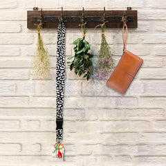 Leopard Pattern Neck Lanyard For Keys Wallet ID Card Holder