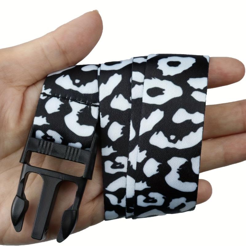 Leopard Pattern Neck Lanyard For Keys Wallet ID Card Holder