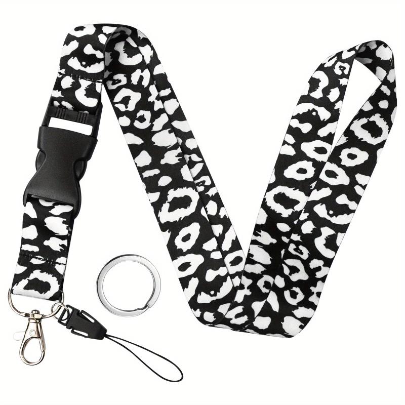 Leopard Pattern Neck Lanyard For Keys Wallet ID Card Holder