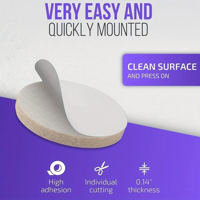 156pcs Beige Felt Furniture Pads for Hardwood Floors