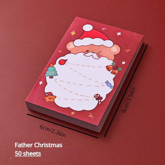 Christmas Sticky Notes Student Notepad Office Portable Pocket Stickers