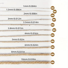 Natural Jute Rope String Ribbon Crafts for Rustic Home Decor
