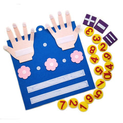 Montessori Felt Finger Numbers Math Counting Early Learning Educational Board