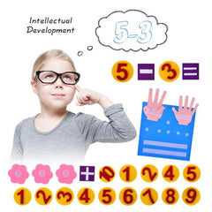 Montessori Felt Finger Numbers Math Counting Early Learning Educational Board