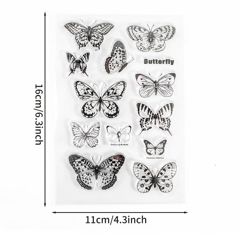 Butterfly Silicone Transparent Stamp for Card Making