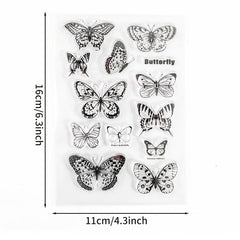 Butterfly Silicone Transparent Stamp for Card Making