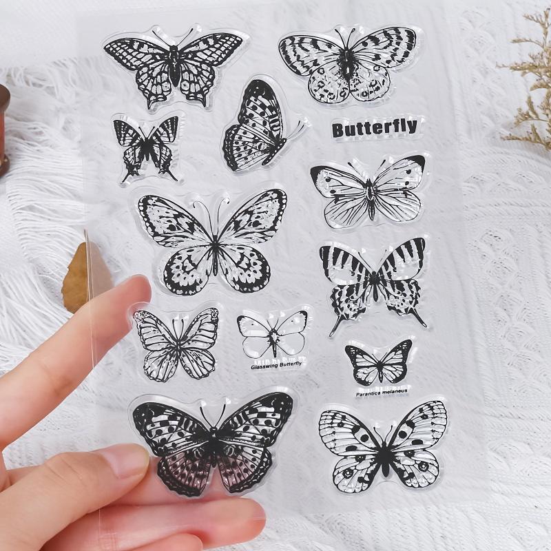 Butterfly Silicone Transparent Stamp for Card Making