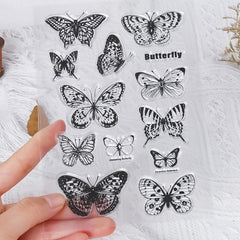 Butterfly Silicone Transparent Stamp for Card Making