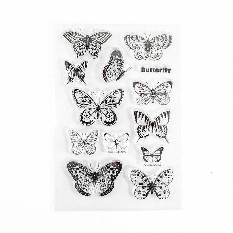 Butterfly Silicone Transparent Stamp for Card Making