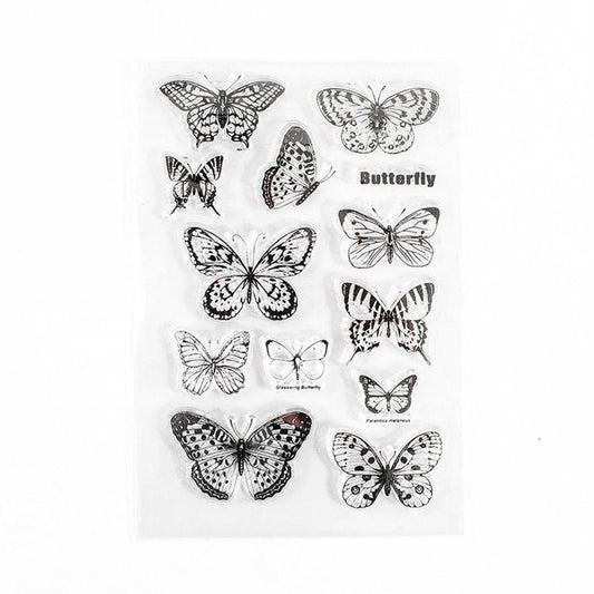 Butterfly Silicone Transparent Stamp for Card Making