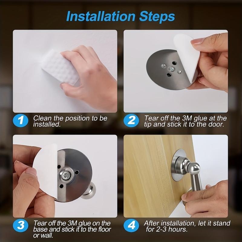 Magnetic Door Stopper Door Buckle Safety Clip Holder