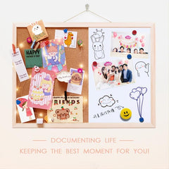 30 Magnetic Whiteboard & Cork Board Combo - Messages Drawings & More