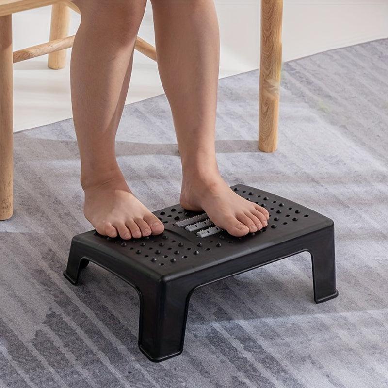 Under Desk Footstool for Home & Office - Relieves Fatigue & Massages Tired Feet