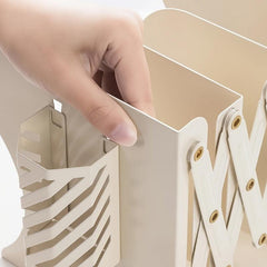 Adjustable Bookshelf & Pencil Holder for Office Space