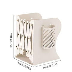 Adjustable Bookshelf & Pencil Holder for Office Space