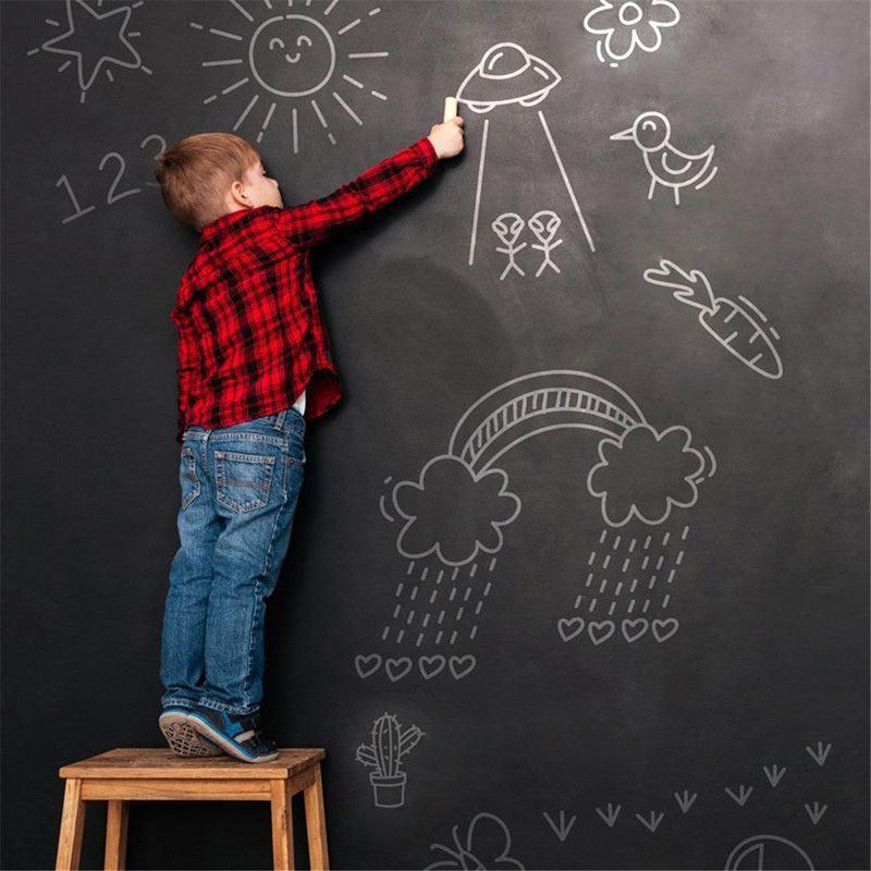 Blackboard Stickers Chalk Board Removable PVC Draw Mural Decor Art Chalkboard
