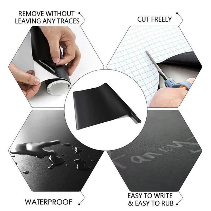 Blackboard Stickers Chalk Board Removable PVC Draw Mural Decor Art Chalkboard