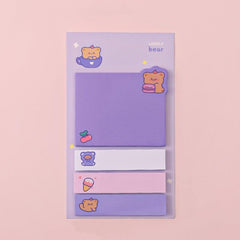 1pc Animal Sticky Note Combination Cute Animal Message Note