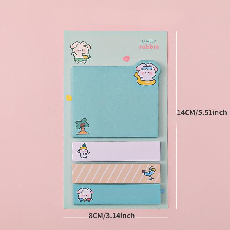 1pc Animal Sticky Note Combination Cute Animal Message Note