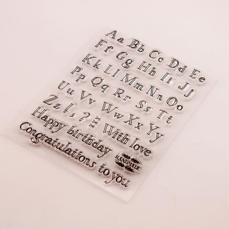 Alphabet Clear Stamps Capital & Lowercase for Card Making Scrapbooking