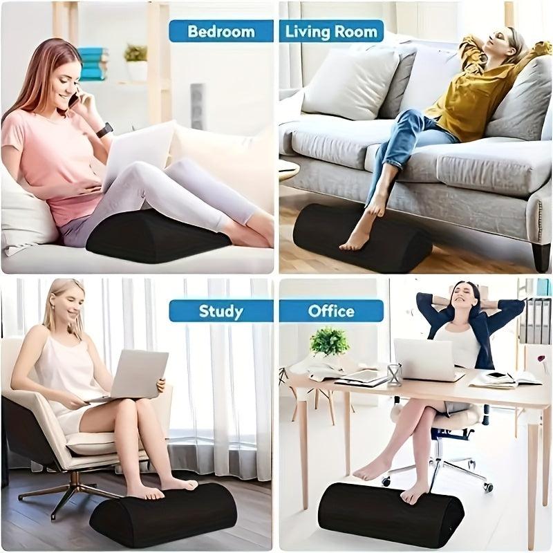 Ergonomic Office Desk Foot Rest with Washable Cover