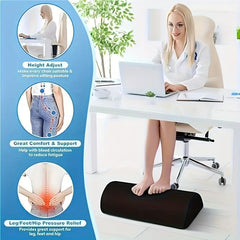 Ergonomic Office Desk Foot Rest with Washable Cover